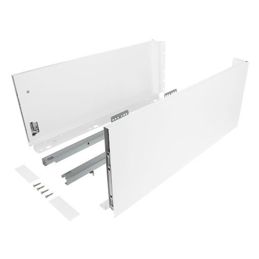 Riex ND60: Sertar cu amortizare 40kg pentru PAL 18mm, H 199, L350mm - alb