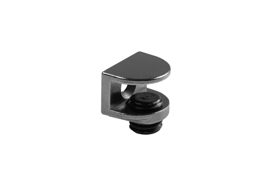 Suport polita sticla, 4-8mm, cu surub, negru