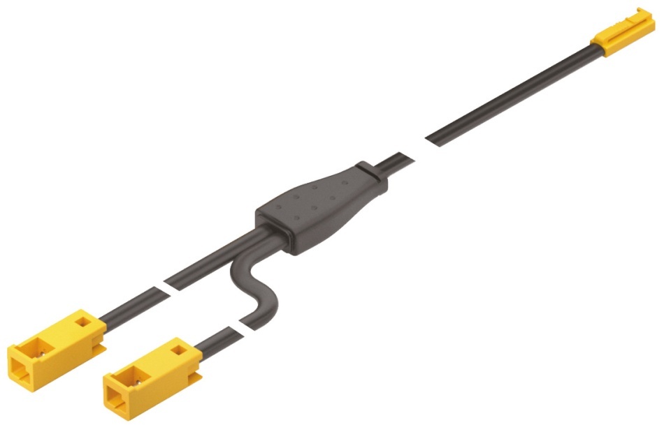 Cablu distribuitor cu 2 iesiri Loox5, 12V, 5A, lungime 1,5ml
