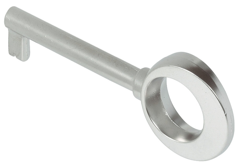 Cheie mobilier tija 45mm, Nichel mat