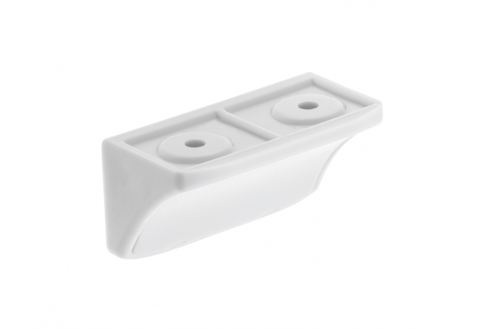 Coltar plastic dublu, alb