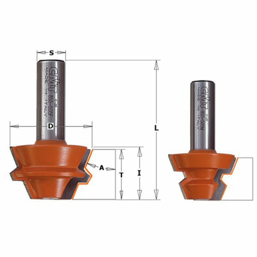 Freza cu coada 8mm D=37,3, I=22,2, L=60,3mm 955.005.11