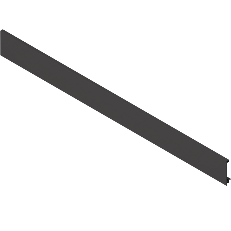 Front aluminiu LEGRABOX pentru sertar interior cu extragere interioara si traversa, KB=1200mm, culoare negru-carbon mat, pentru debitat