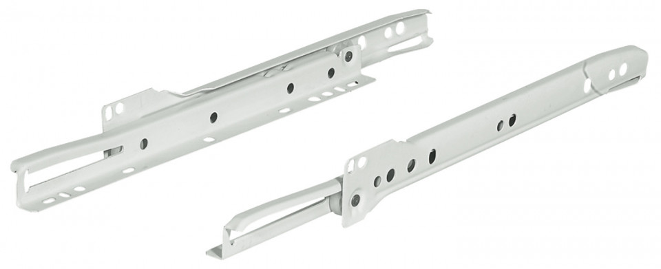 Glisiera cu role 350 mm - Hafele Matrix R S25, 25kg - alba RAL9003