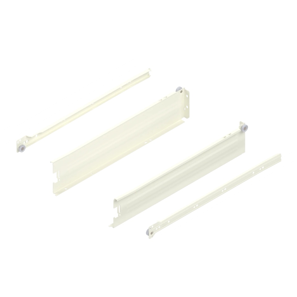 METABOX, mediu, lungime 450 mm, knock-down, suruburi, albcrem 320M4500C
