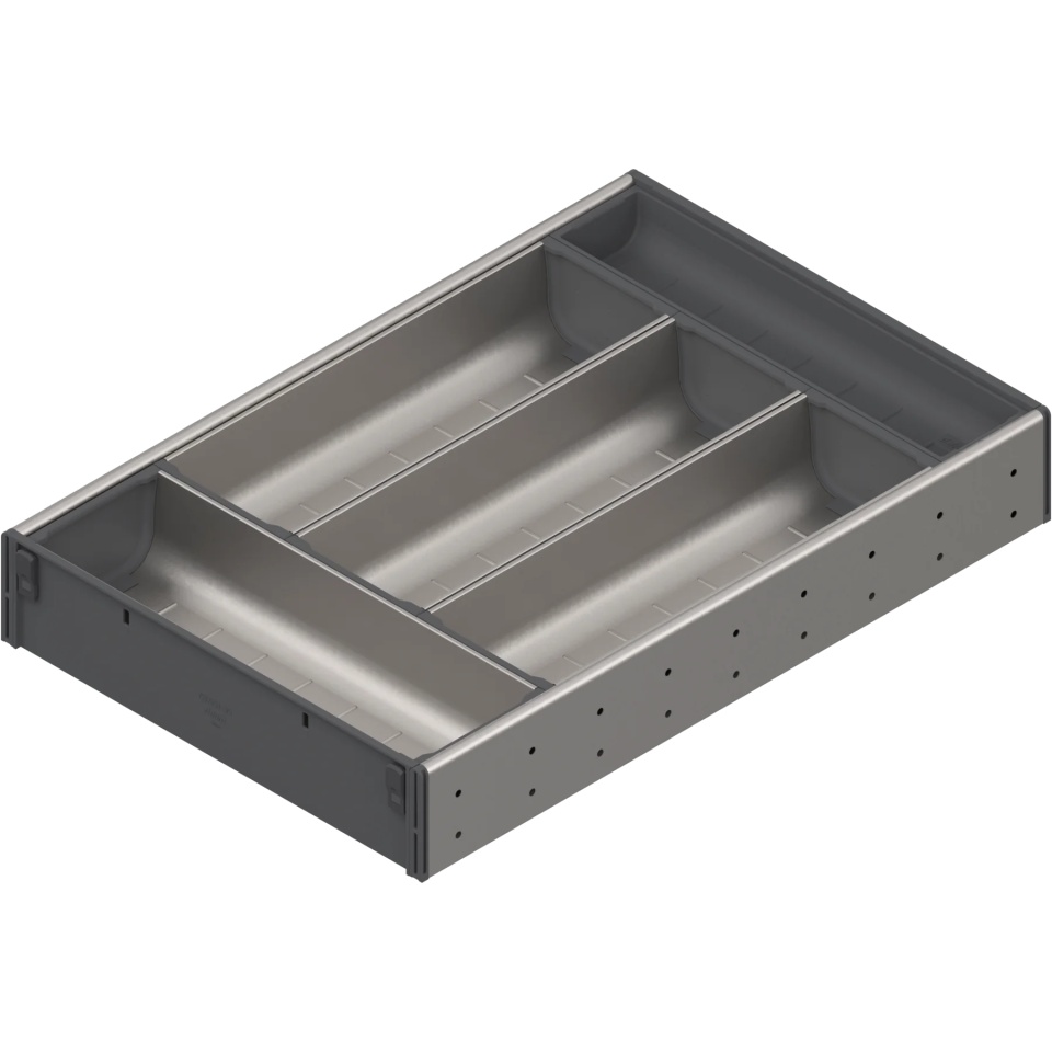 ORGA-LINE, Set casete TANDEMBOX, NL=450mm, latime=282mm, pentru SPACE CORNER, inox-periat/gri inchis