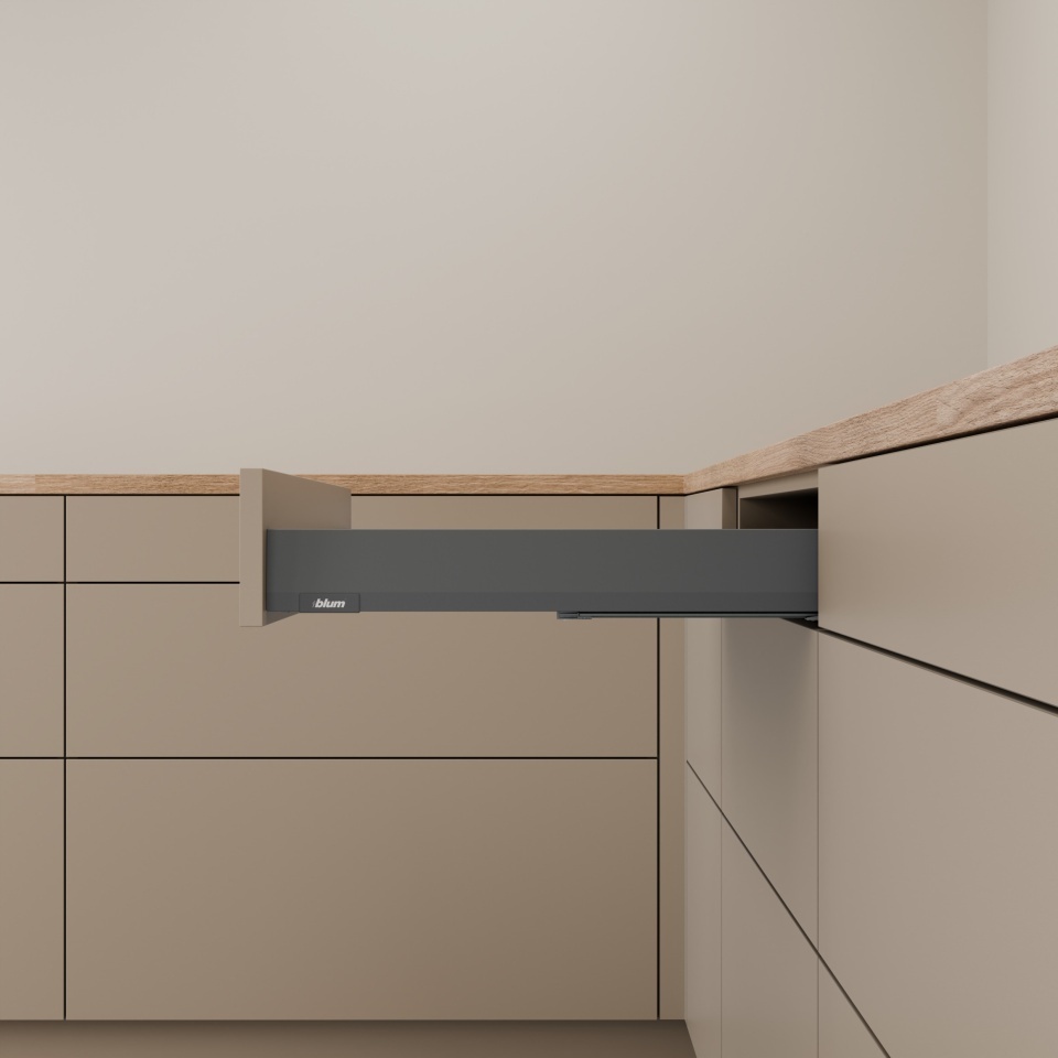 Pachet Blum MERIVOBOX N, 500 mm, gri-orion mat, BLUMOTION