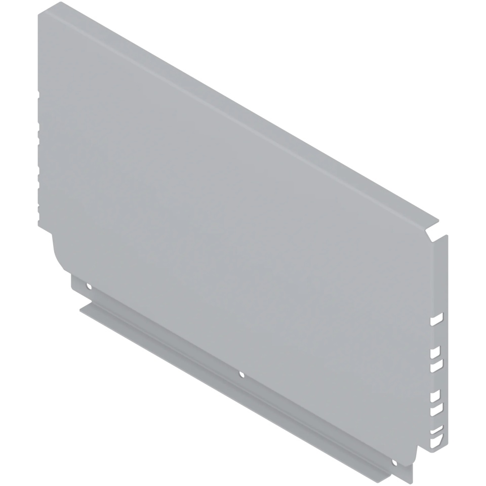Perete posterior TANDEMBOX, otel, D, H=224mm, LW=362.5-363.4mm, culoare gri aluminiu R9006
