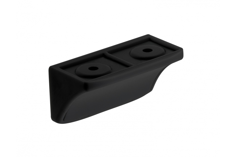 Coltar plastic dublu, negru