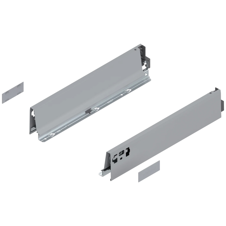 Laterala sertar TANDEMBOX M 400 mm, dr/stanga, gri aluminiu Intivo/Antaro 378M4002SA Z R+L V1 R906