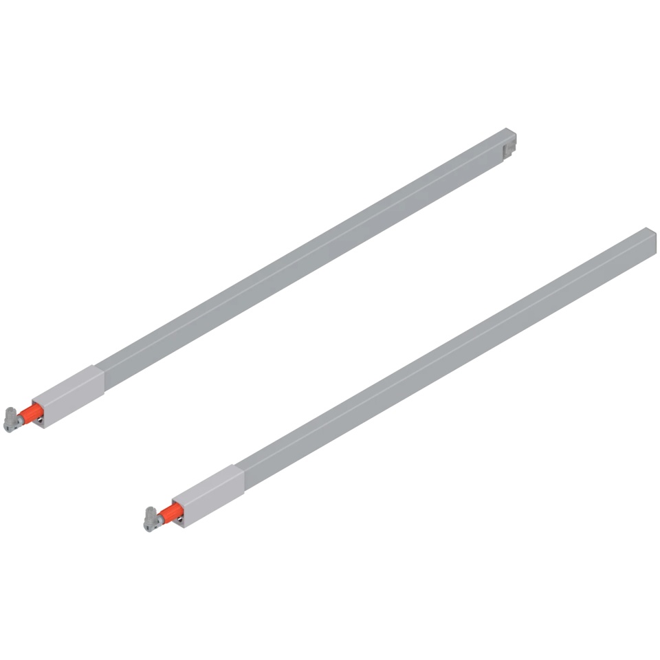 Lonjeron sertar TANDEMBOX antaro 650mm, stg.+dr., gri aluminiu R9006