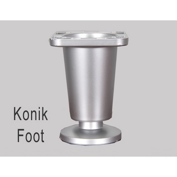 Picior plastic KON 80 crom mat