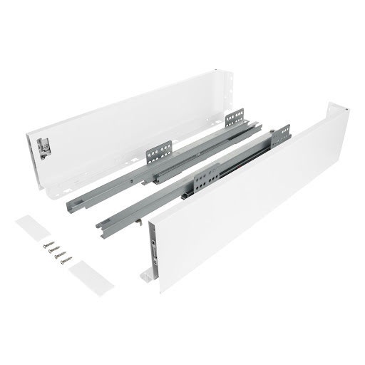 Riex ND60: Sertar cu amortizare 40kg pentru PAL 18mm, H 116, L550mm - alb