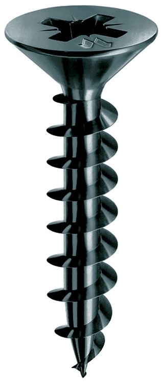 Surub pt PAL si lemn cap inecat 4.0x 30 Neroplus® PZ 2 lubrifiat Lubex® Panelvit®