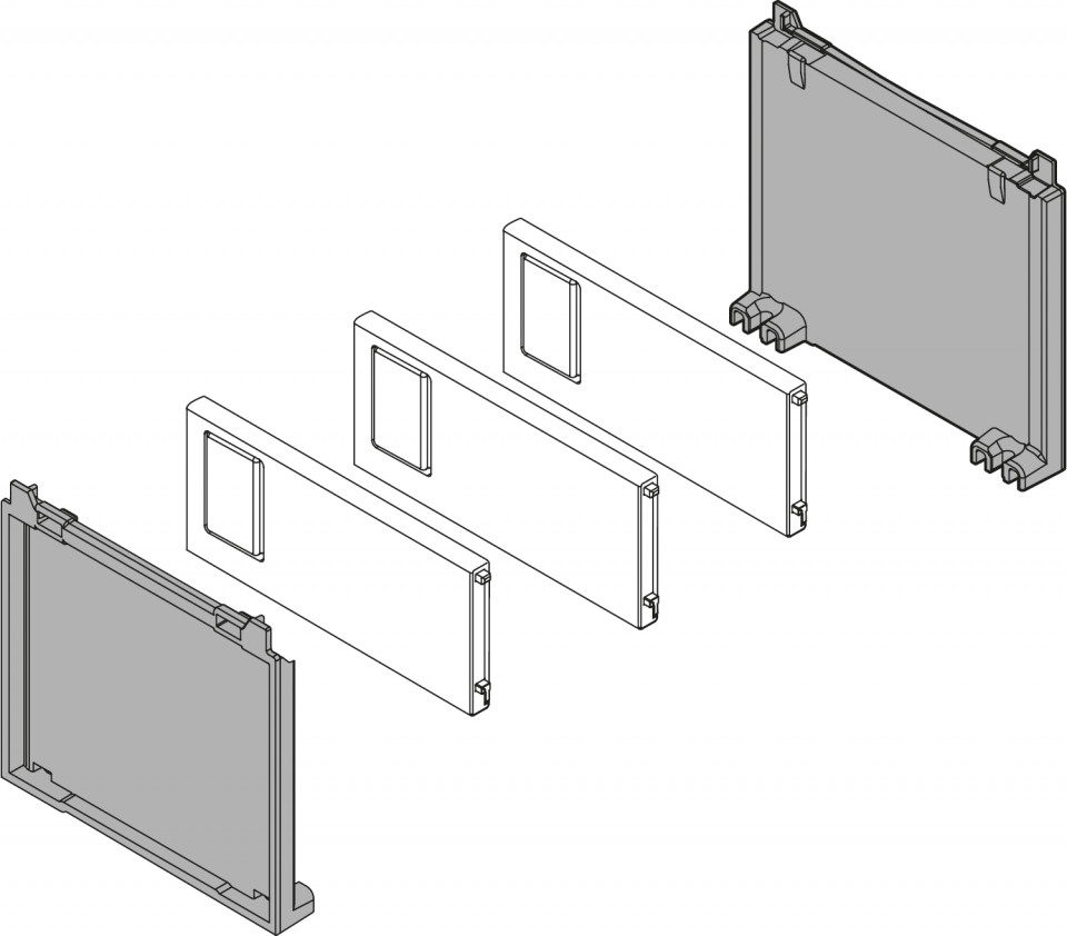 AMBIA-LINE Set pt sticle, alb matase mat ZC7B0100S SW-M