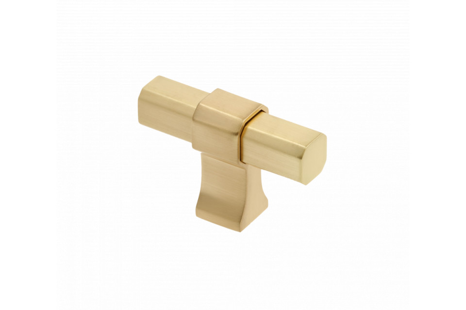 Buton metalic - IMPERIAL - auriu rose periat