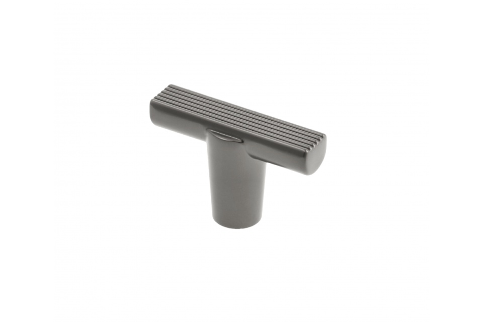 Buton metalic - RAY - grafit deschis