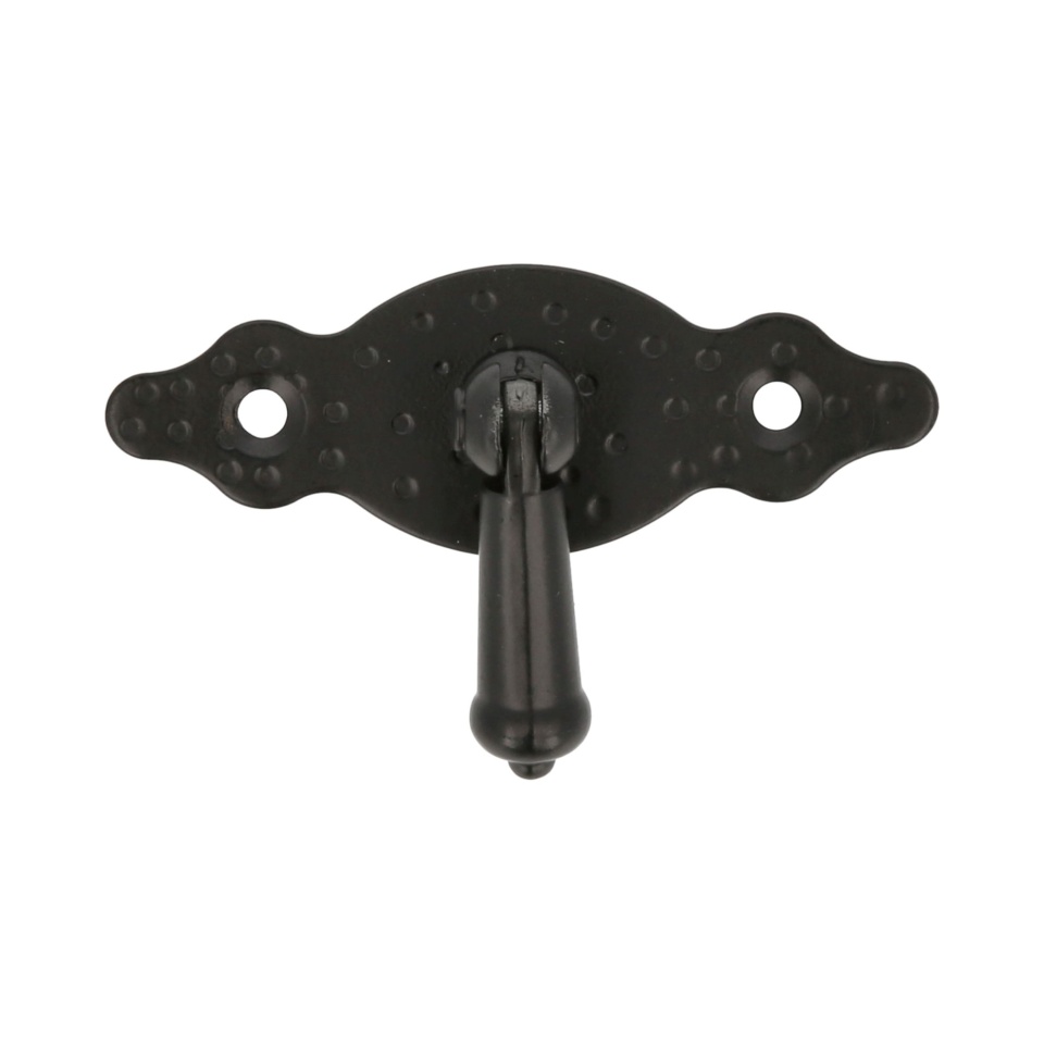 Buton orizontal M1004 80x28x1.5 Negru mat epoxy