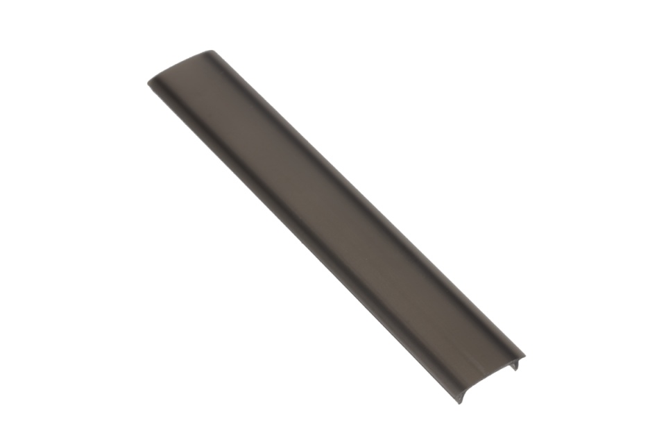 Difuzor pentru profil LED GLAX, 2000 mm, negru