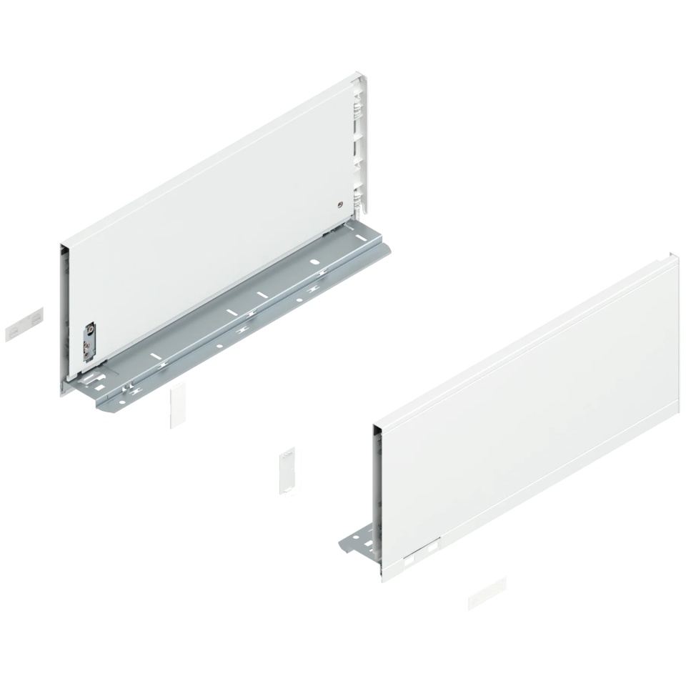 Laterala sertar LEGRABOX C 177 mm, NL=400 mm, dr+stg, pure, alb-matase mat