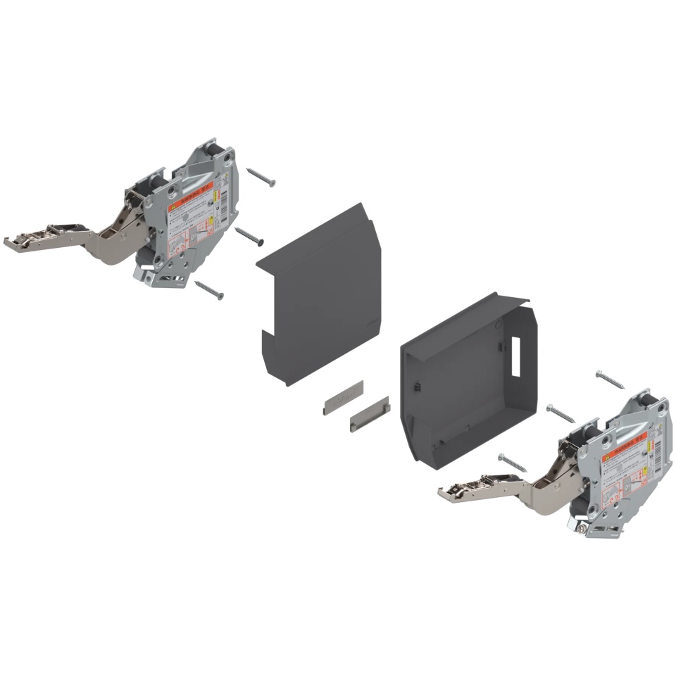 Mecanism ridicare AVENTOS HK-S, factor putere 220-500, simetric, gri-inchis/inox-g