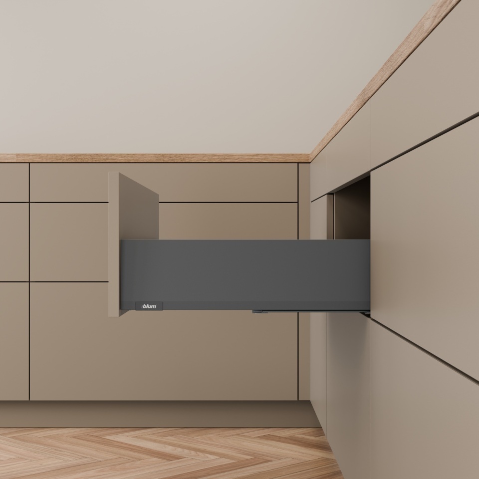 Pachet Blum MERIVOBOX K, 500 mm, gri-orion mat, BLUMOTION
