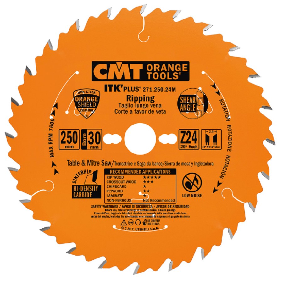Panza circulara CMT 250x2.4x30 Z=45 - 271.250.42M