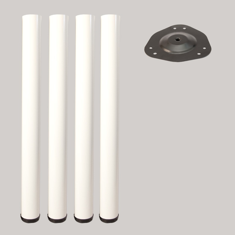 Picior masa H= 710/60mm Alb