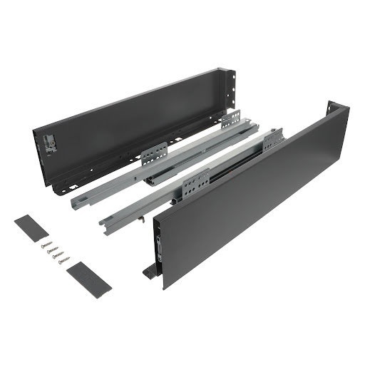 Riex ND60: Sertar cu amortizare 40kg pentru PAL 18mm, H 116, L450mm - gri antracit