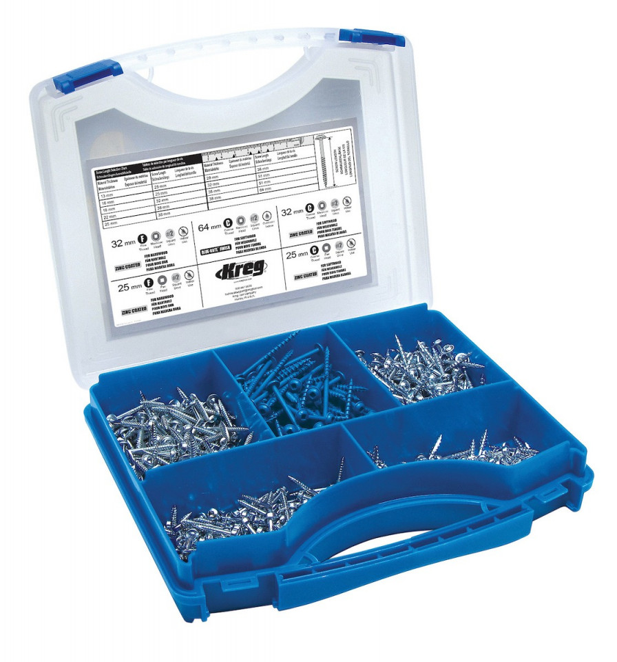 Set holtsuruburi KREG® Pocket-Hole – 675 buc 675