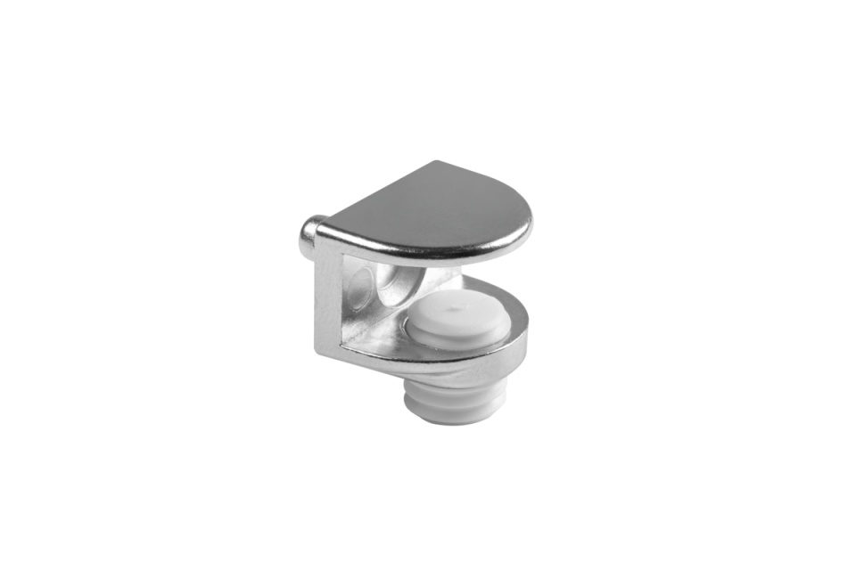 Suport polita sticla, 4-8mm, cu stift, nichelat