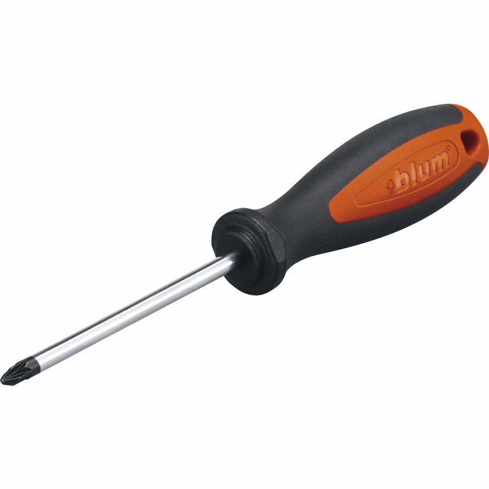 Surubelnita cap cruce marimea 2, maner orange imprimat cu Blum