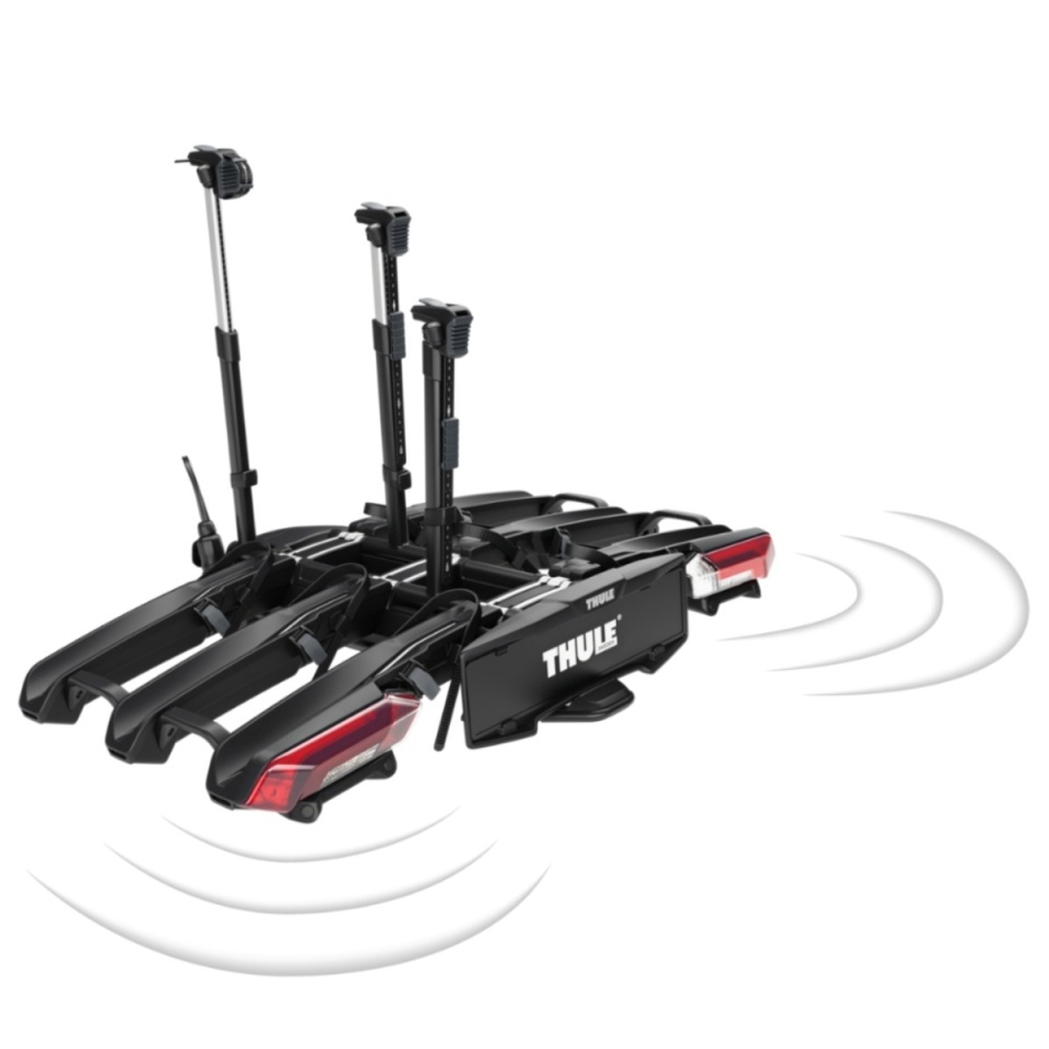 Thule Suport pentru 3 biciclete cu senzori de parcare Epos ParkSecure 9803100 cu prindere pe carligul de remorcare (13 pini)