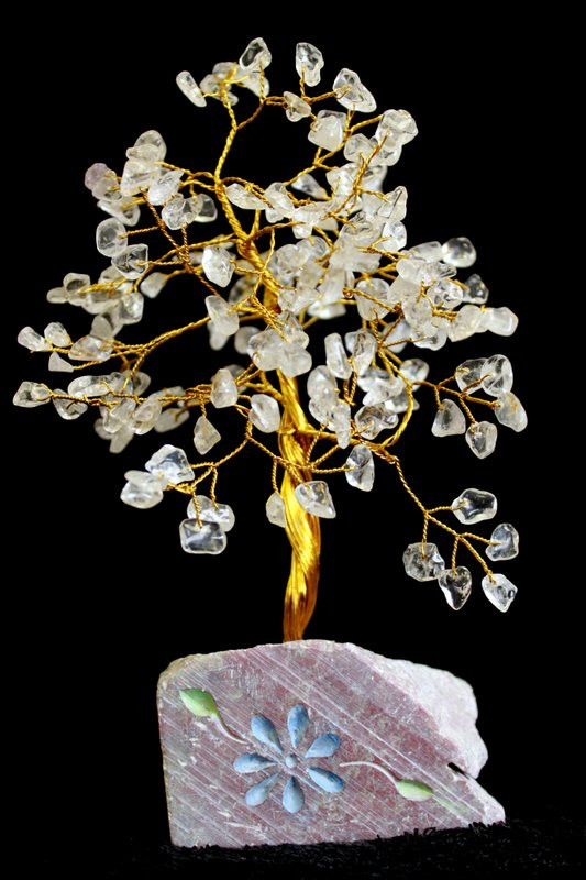 Pomisor Arborele Fericirii din Cristal de stanca - 320 de Pietricele