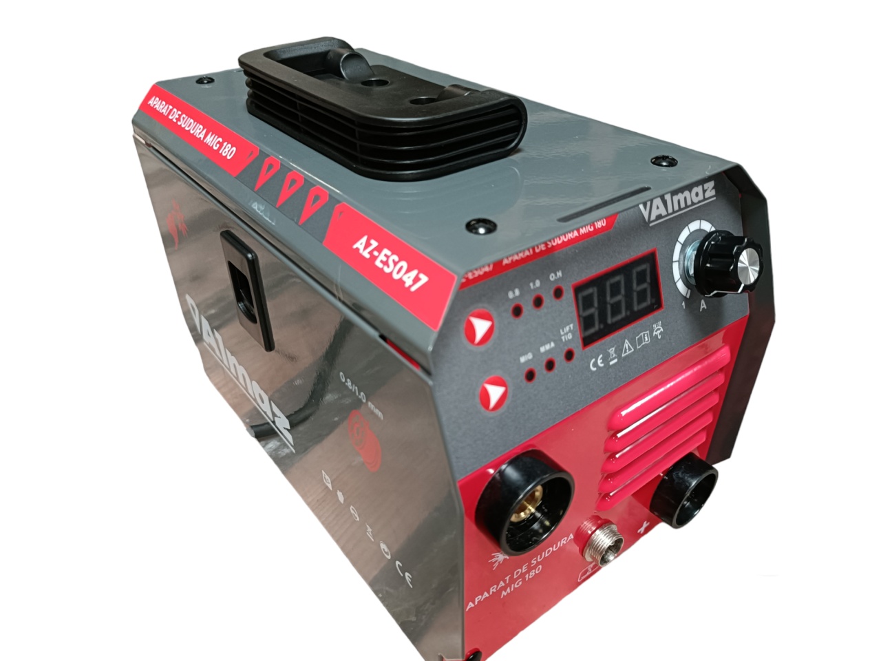 Aparate de sudura - Aparat sudura Almaz, MMA+LiftTIG+FCAW(doar sudura sarma flux), intensitate maxima 180A, afisaj digital