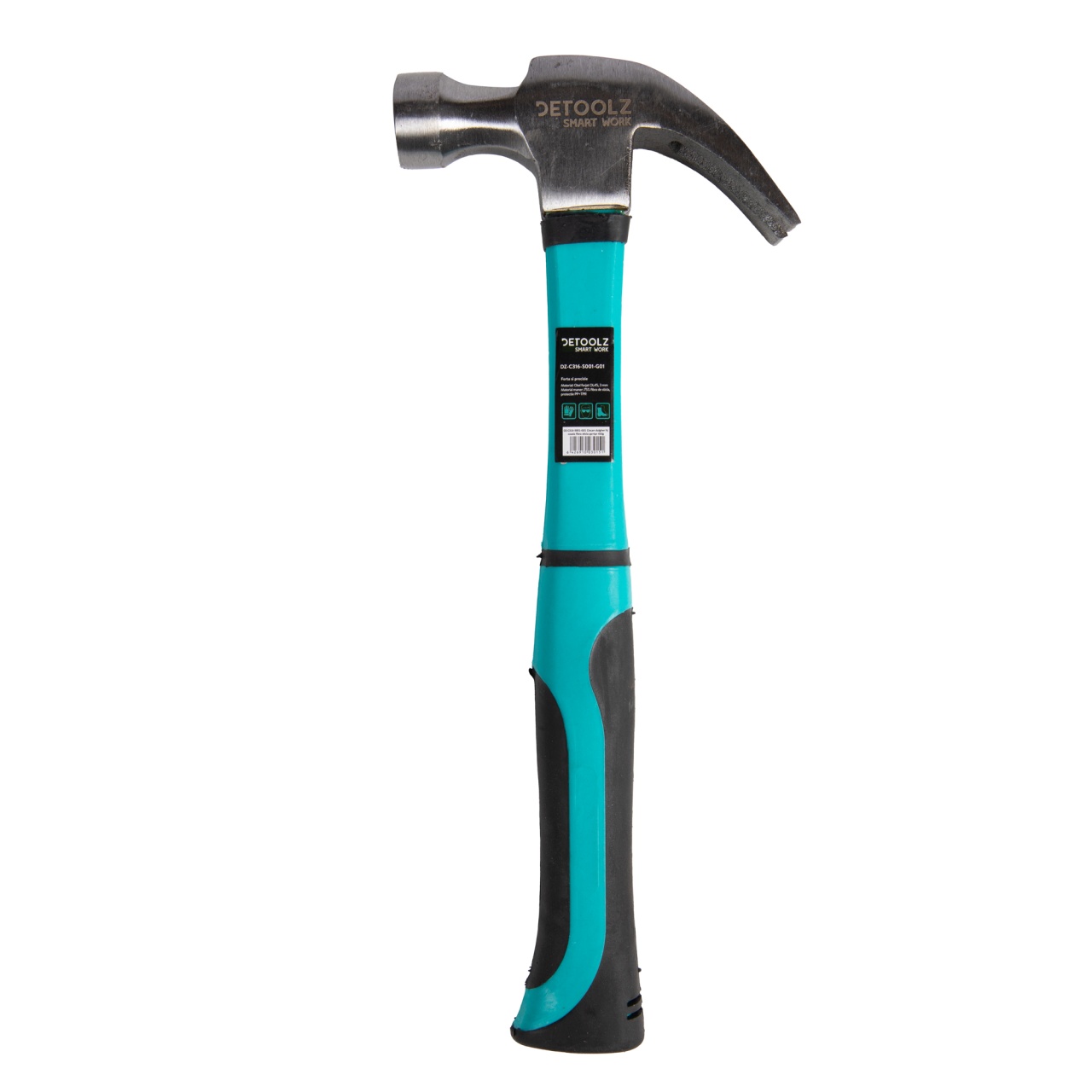 Ciocane - Ciocan dulgher Detoolz 450g, coada fibra