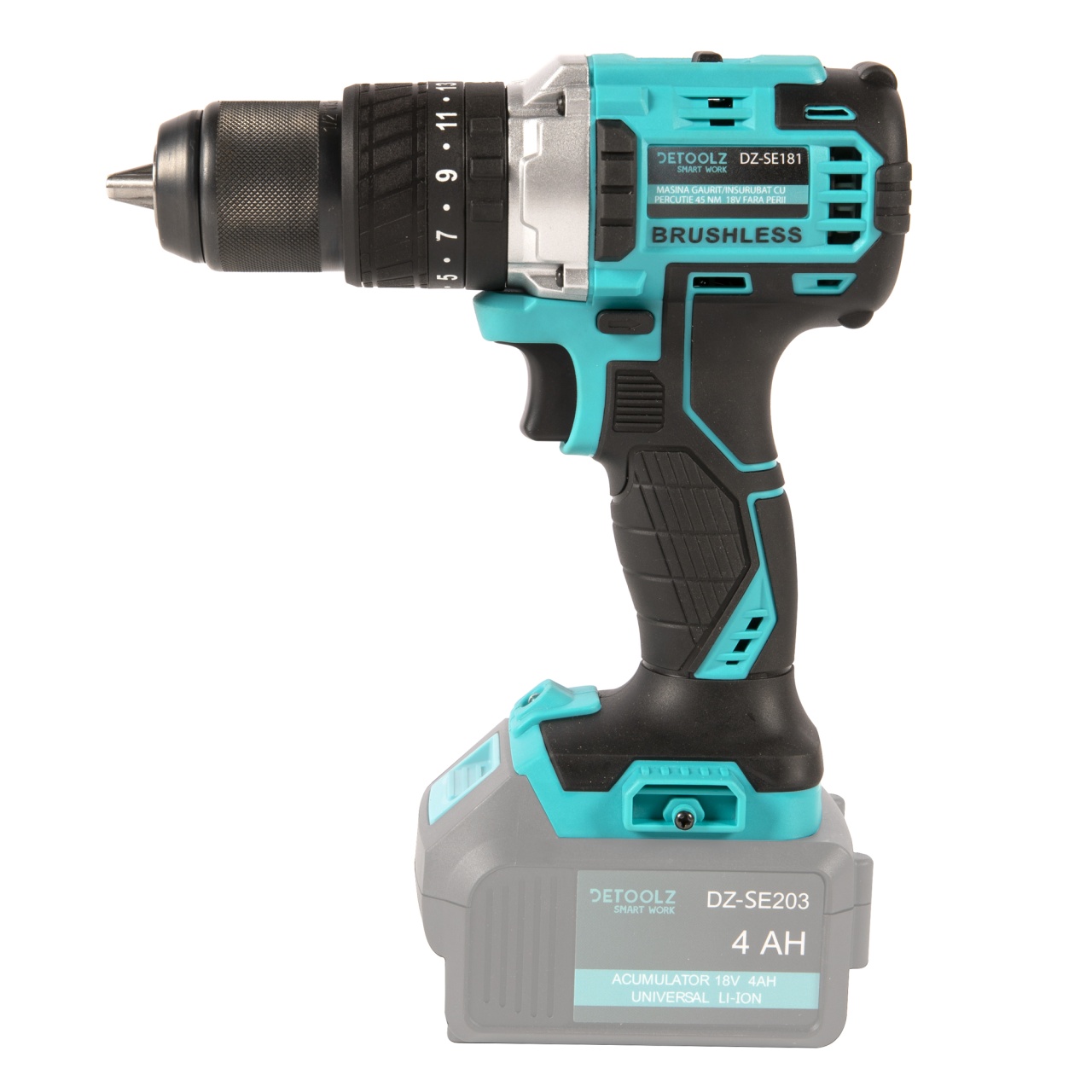  Autofiletante si bormasini - Masina gaurit/insurubat percutie 45Nm 18V fara perii