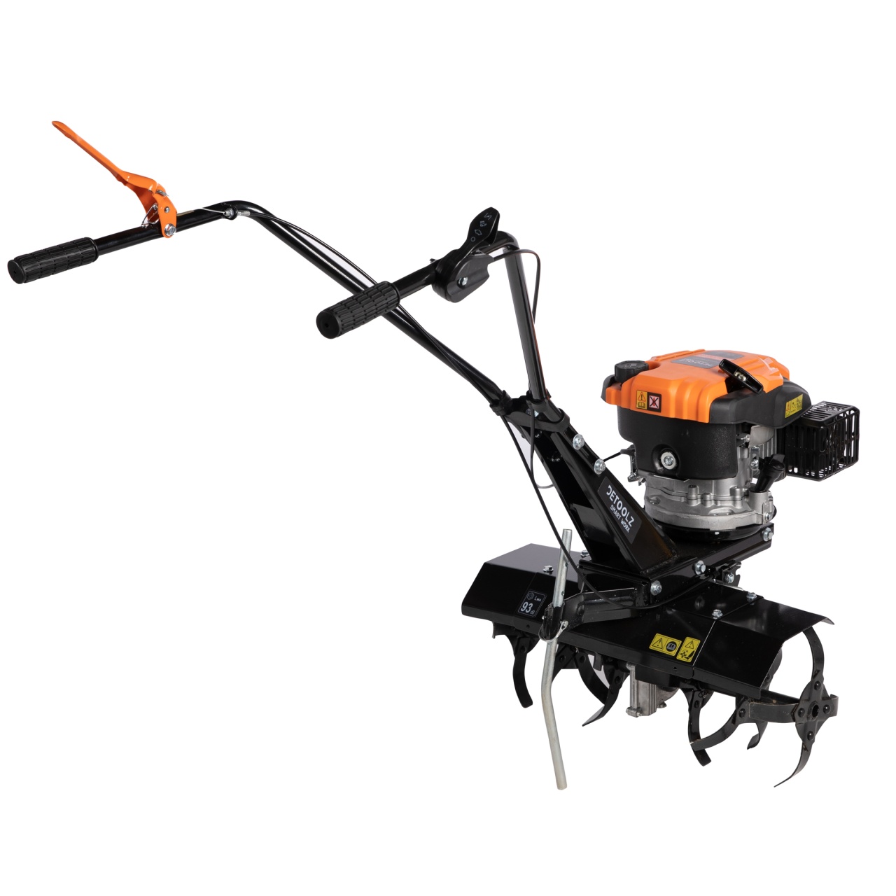 Motocultor Detoolz 6cp 173cc, benzina 4T, 1 viteza, pornire manuala, cu roti [4]
