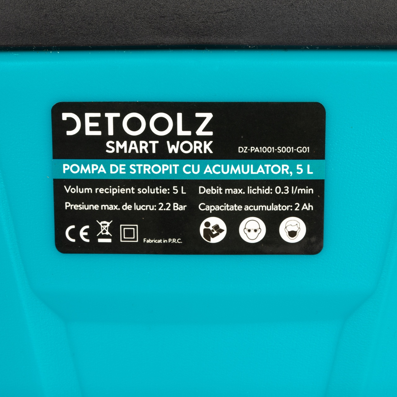 Pompa de stropit Detoolz, capacitate 5l, cu acumulator Li-Ion - imagine 2