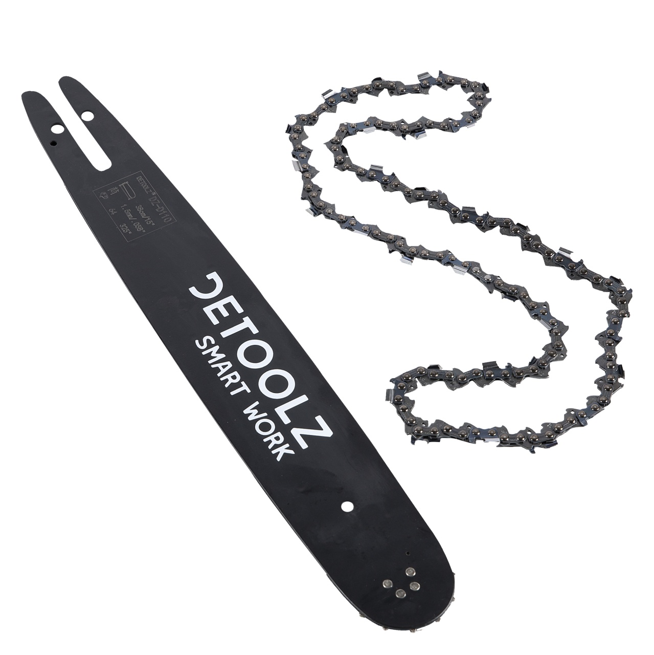 Drujbe si accesorii - Set lama si lant drujba Detoolz, lungime 16'', pas 0.325'', grosime 1.5mm, 64 pinteni, 32 dinti, full chisel