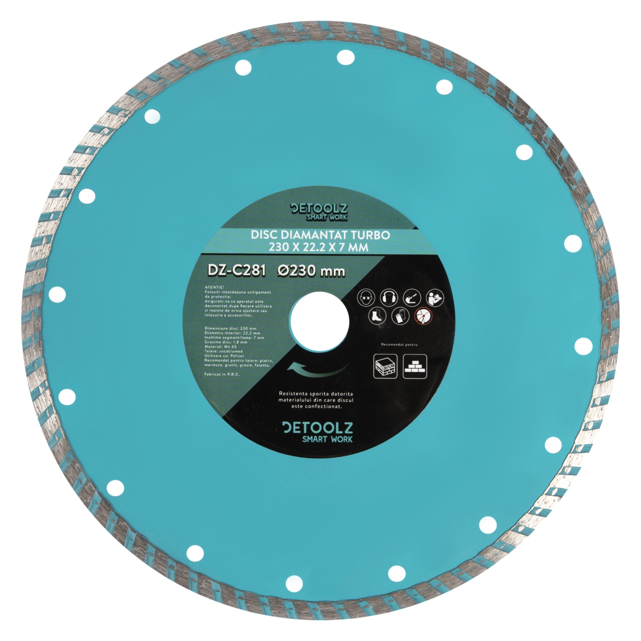 Polizoare - Disc diamantat turbo 230x25.4x7mm