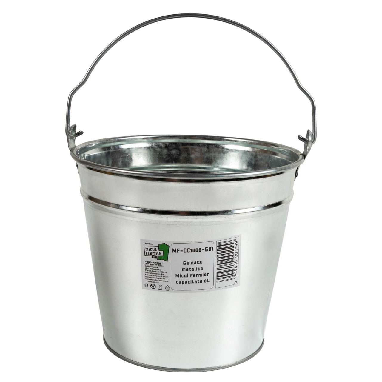 Constructii  - Galeata metalica Micul Fermier, 8L G01