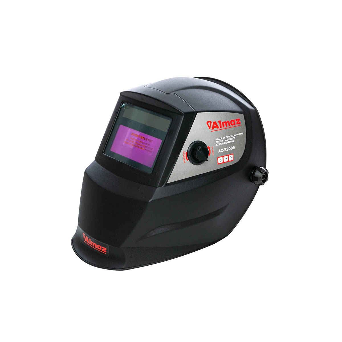 Sudura si lipire - Masca de sudura Almaz, Automata, zona vizualizare 93x43mm, 2 senzori arc sudura, destinata sudura/polizare