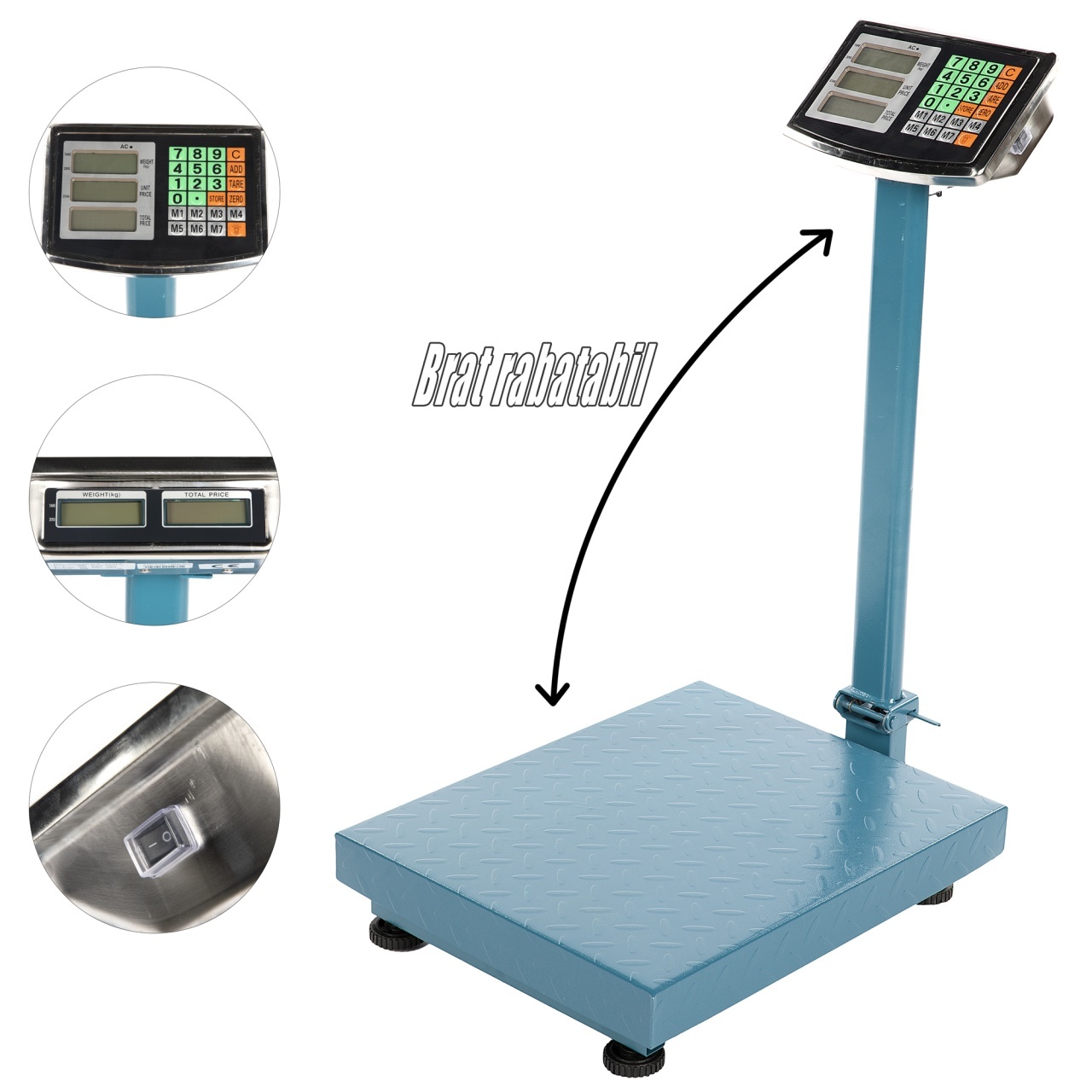 Cantar electronic Micul Fermier 300Kg afisaj dublu brat