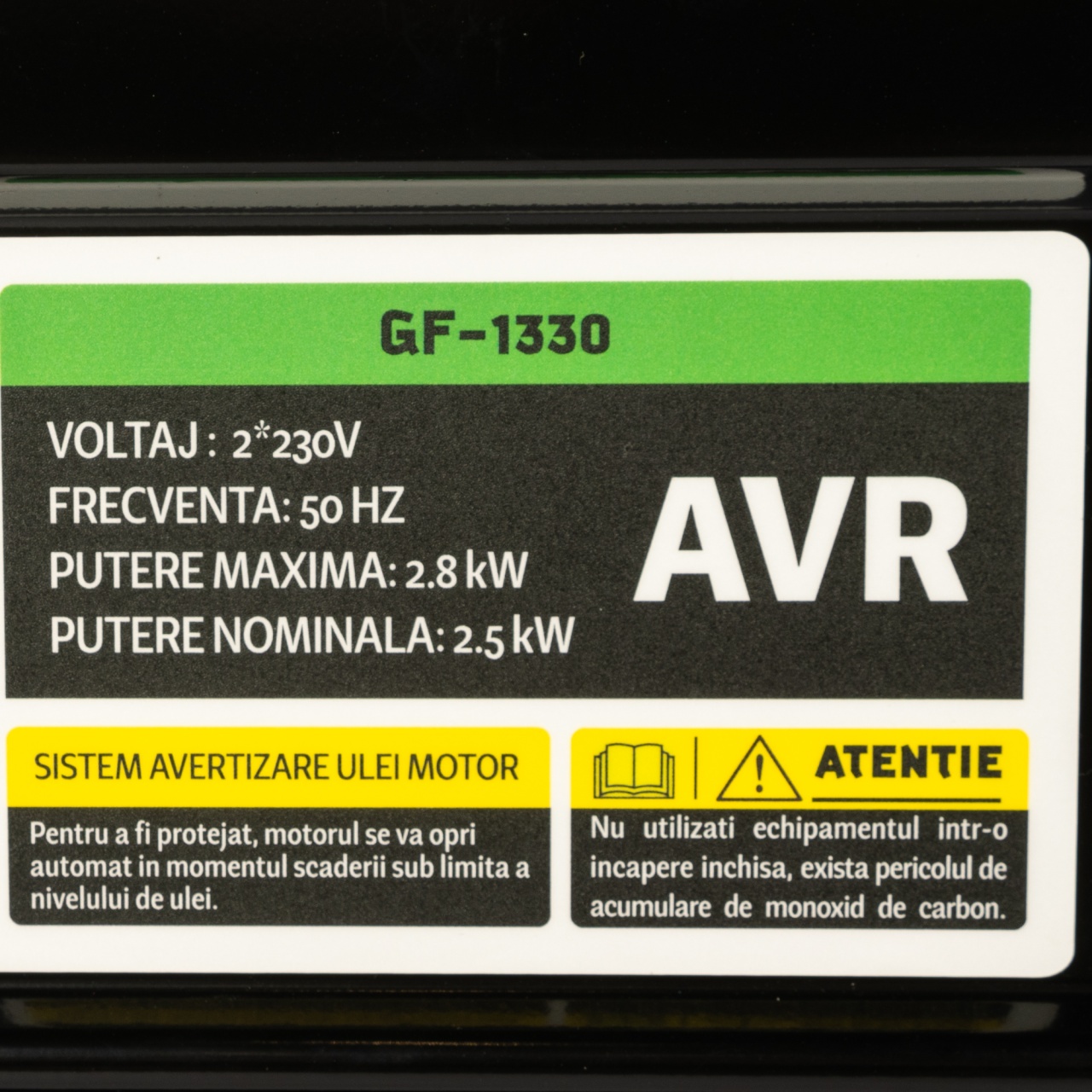 Generator Micul Fermier, 2.8KW, cu pornire manuala, motor benzina 4T, doua prize 230V, rezervor combustibil 15L [4]