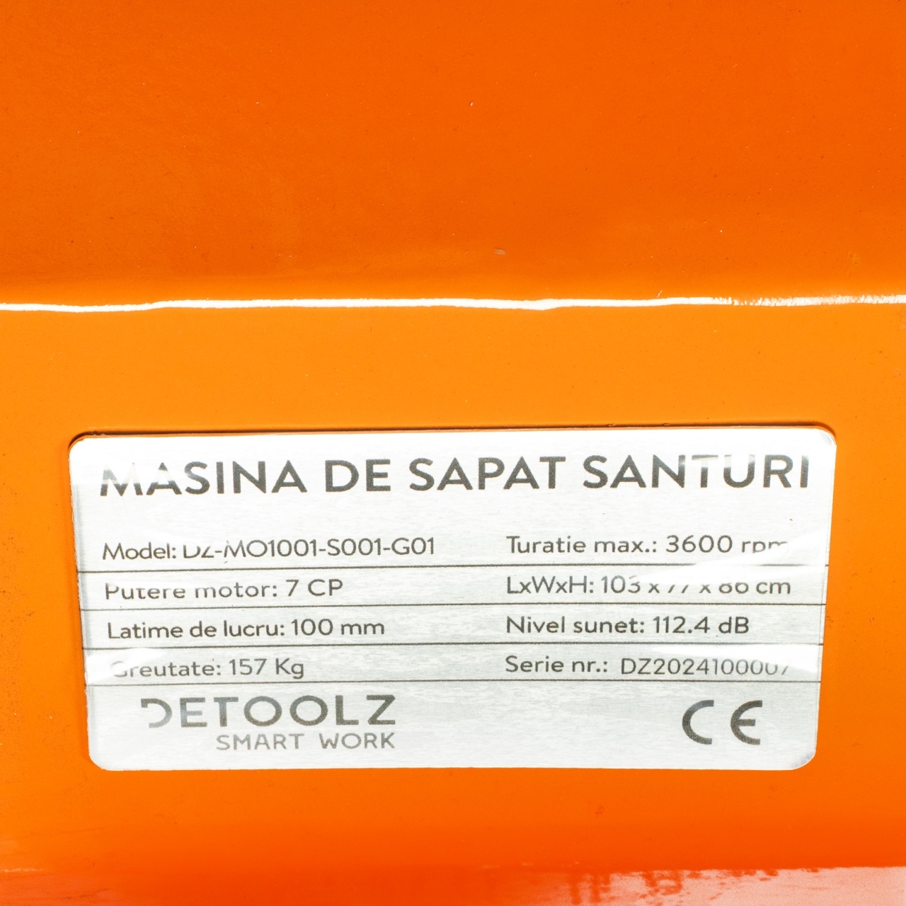 Masina de sapat santuri, Detoolz, 7 CP, 212 CC, benzina 4T, adancime maxima 450 mm - imagine 3