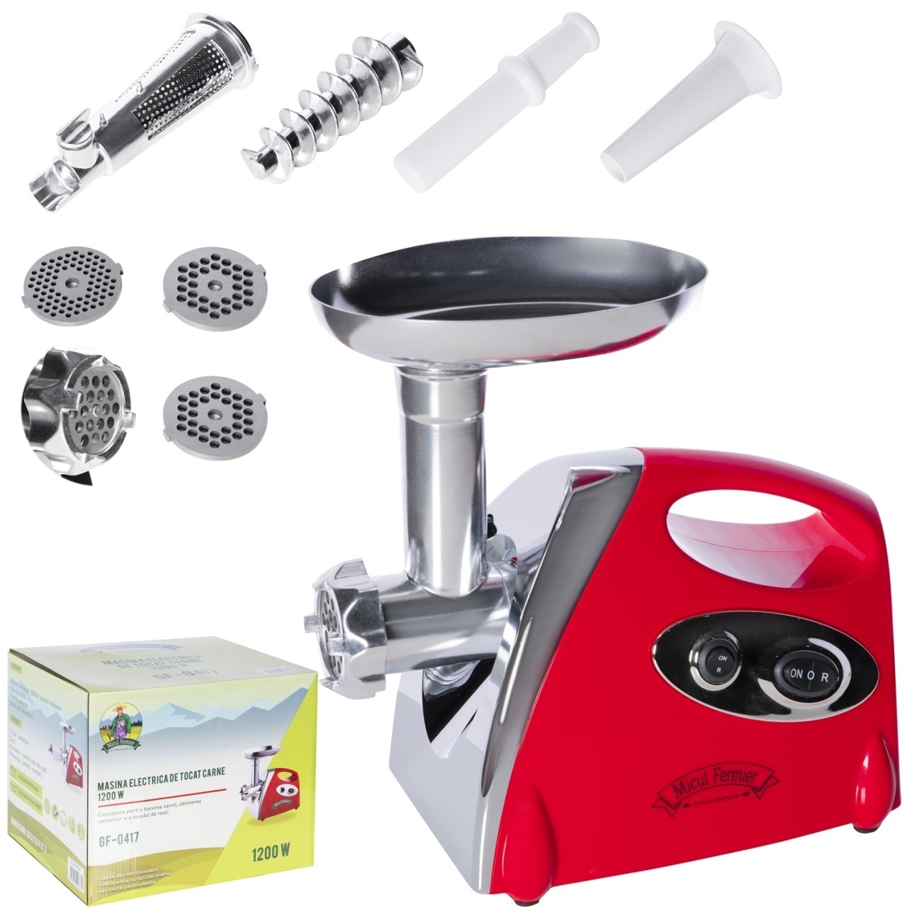 Masina Electrica Tocat Carne ROSIE 1400W MGR Micul Fermier GF-0417-S001-G02