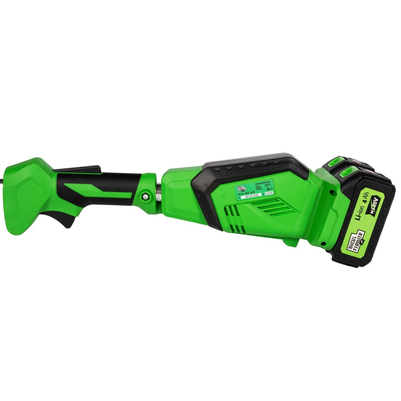 Motocoasa (Trimmer) electrica Micul Fermier 2x20V, 2 acumulatori 4Ah, maner simplu, motor fara perii [4]