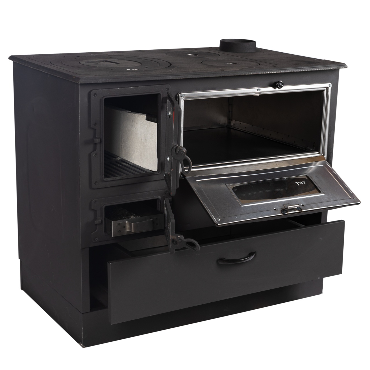 Soba pe lemne 9kW Grand Fantazia Lux, cos dreapta - imagine 2
