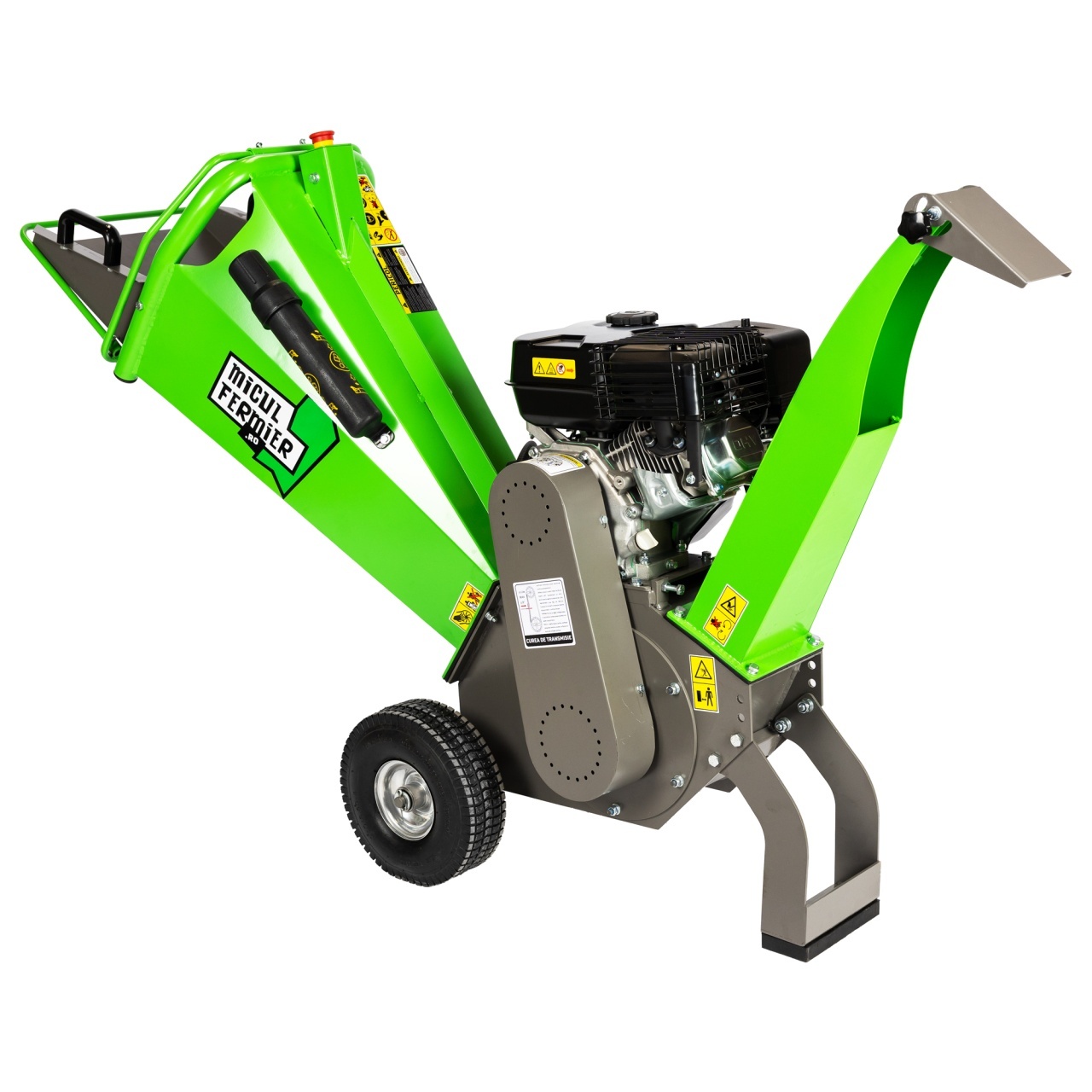 Tocator de crengi Micul Fermier, motor benzina 7 CP, 100 mm diametru maxim de taiere, pentru rumegus [2]